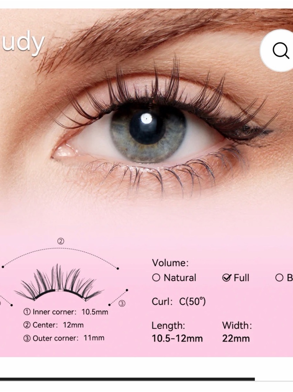 Wosado magnetic lashes (comes with 2 different styles and a lash elixir)